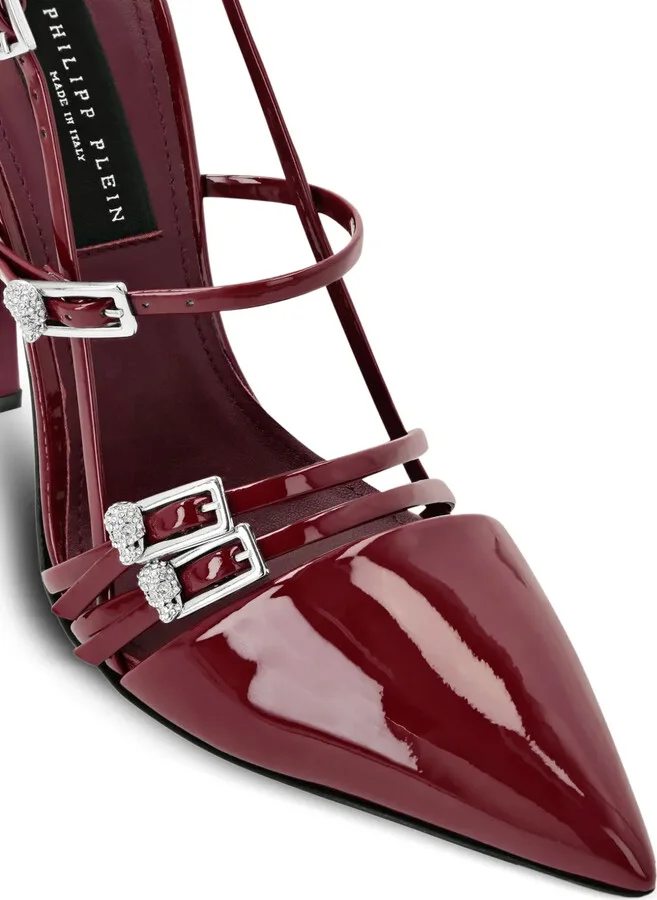Buckle-Embellished Slingback Pumps - Image 3