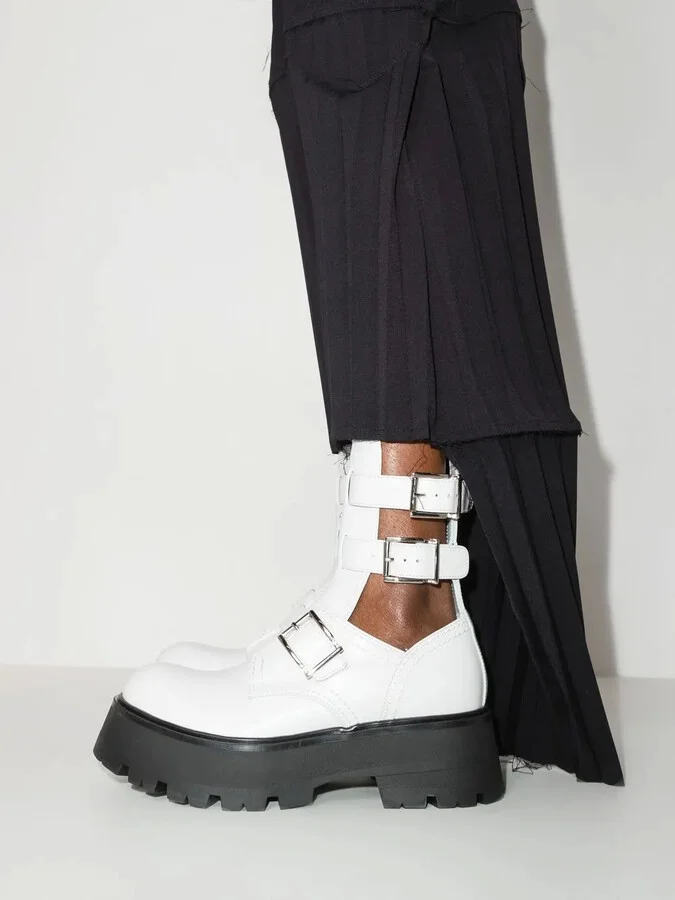 Buckle-Fastened Caged Boots - Image 3