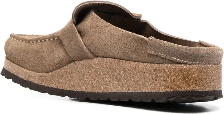 Buckle-Fastened Suede Mules - Image 3