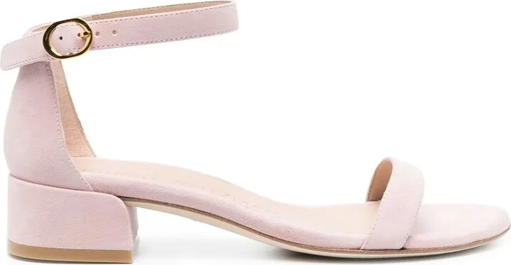 Buckle-Fastened Suede Sandals