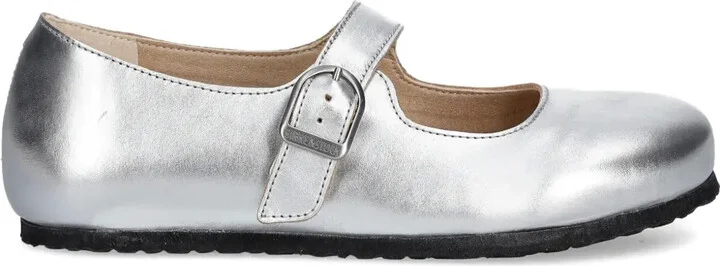 Buckle-Fastening Ballet Flats