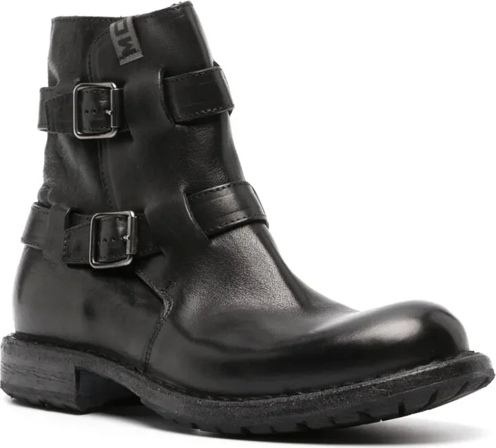 Buckle-Fastening Calf Leather Boots - Image 2