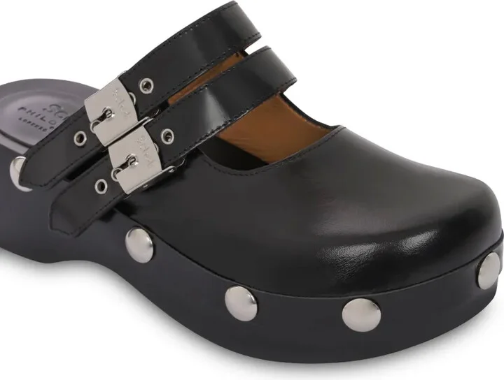Buckle-Fastening Closed Clogs - Image 5