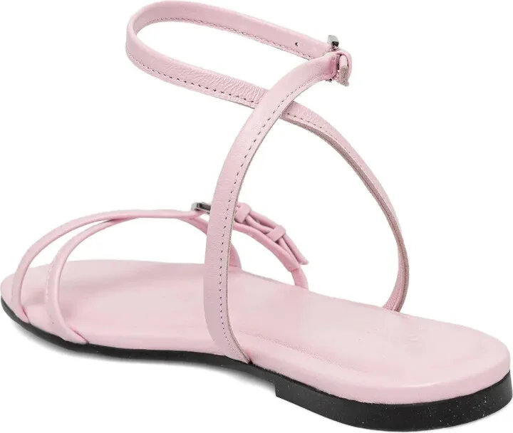 Buckle-Fastening Cross-Strap Sandals - Image 3