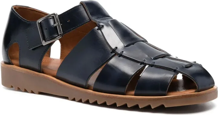 Buckle-Fastening Cut-Out Sandals - Image 2