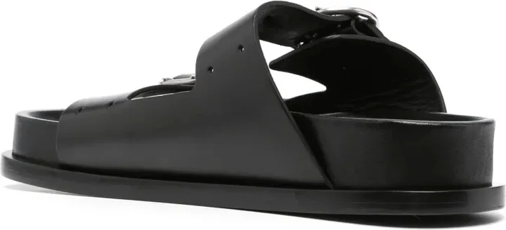 Buckle-Fastening Flat Sandals - Image 3