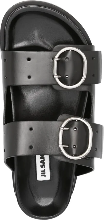Buckle-Fastening Flat Sandals - Image 4