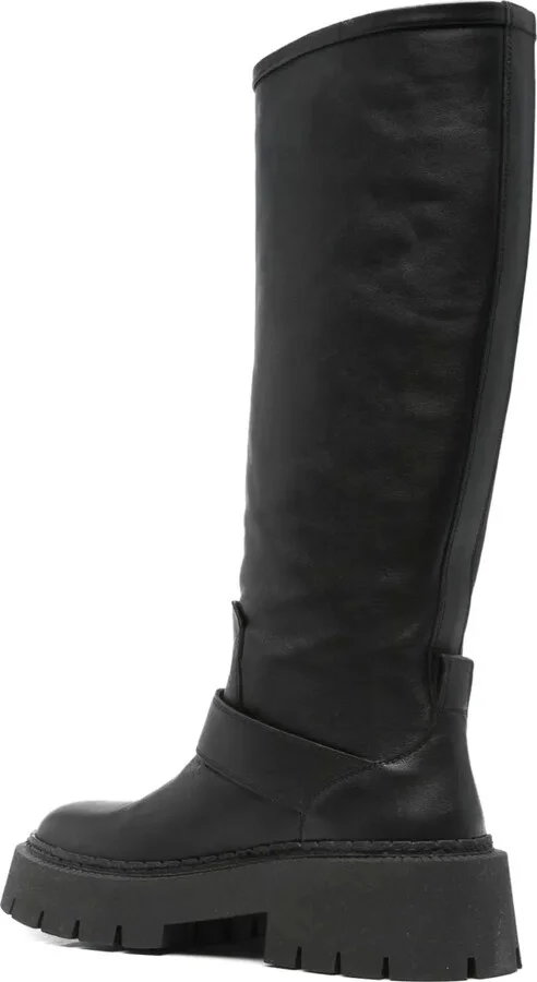 Buckle-Fastening Knee-High Boots - Image 3