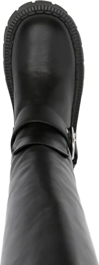 Buckle-Fastening Knee-High Boots - Image 4