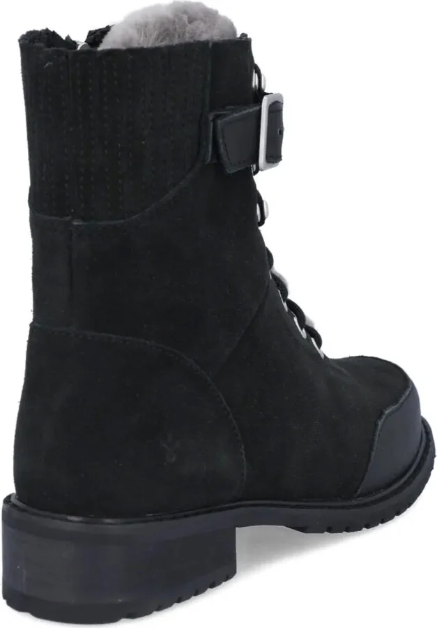 Buckle-Fastening Lace-Up Combat Boots - Image 3