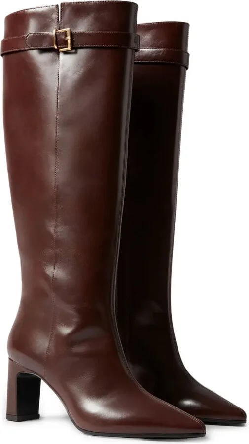 Buckle-Fastening Leather Boots - Image 2
