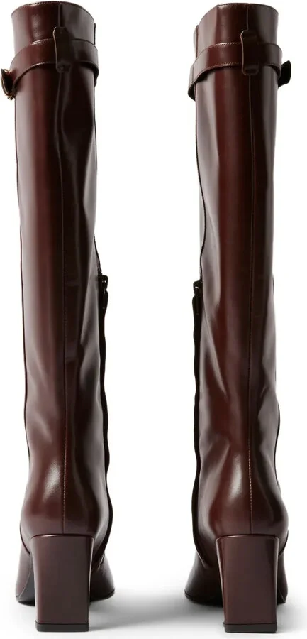 Buckle-Fastening Leather Boots - Image 3