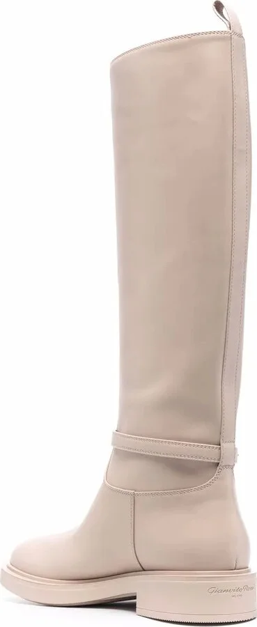 Buckle-Fastening Leather Boots - Image 3