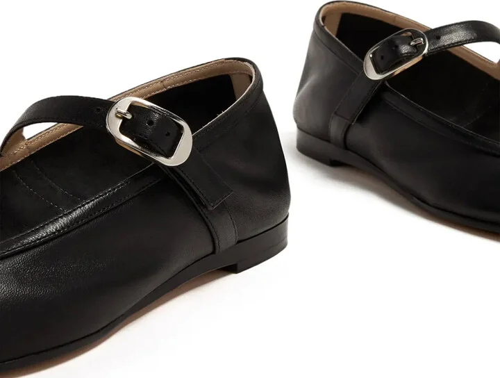 buckle-fastening leather Mary Janes - Image 2