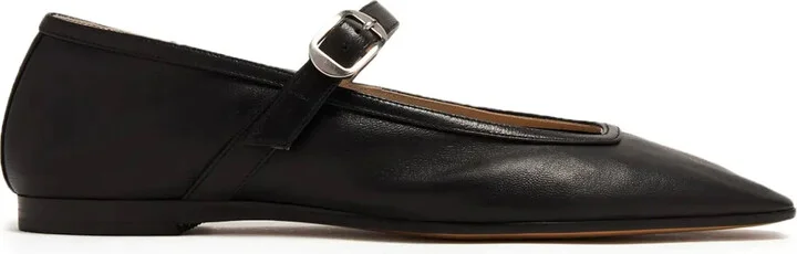 buckle-fastening leather Mary Janes