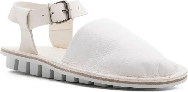 Buckle-Fastening Leather Sandals - Image 2