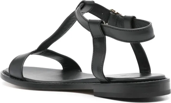 Buckle-Fastening Leather Sandals - Image 3