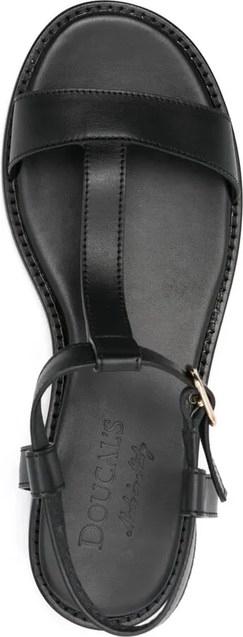 Buckle-Fastening Leather Sandals - Image 4