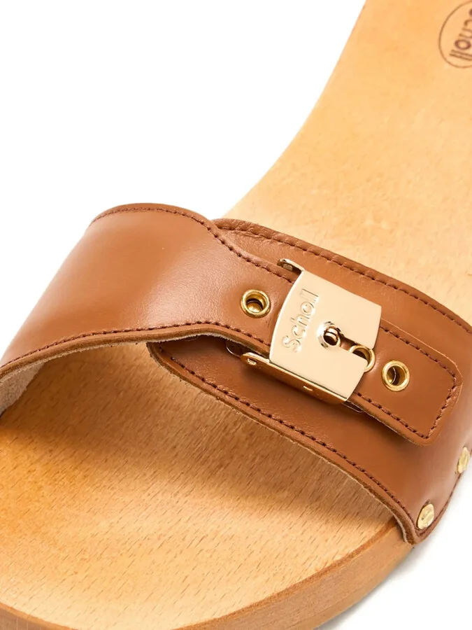Buckle-Fastening Leather Sandals - Image 3