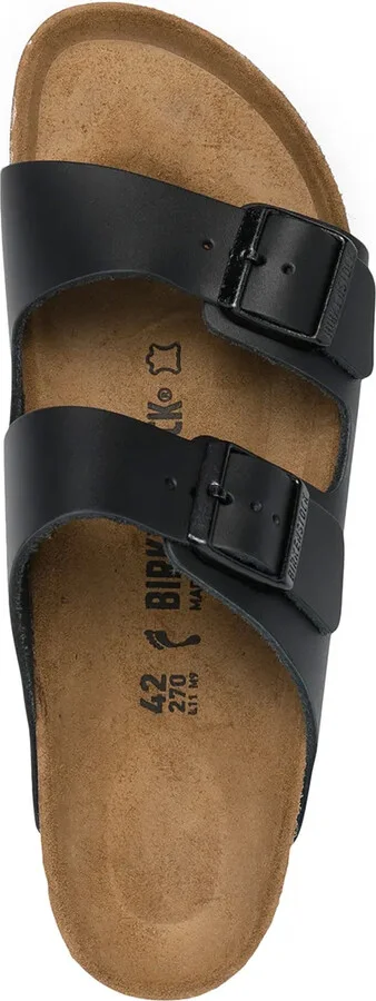 Buckle-Fastening Leather Sandals - Image 4