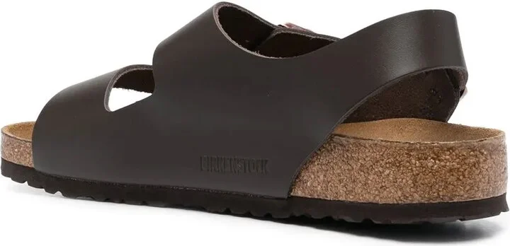 Buckle-Fastening Leather Sandals - Image 3