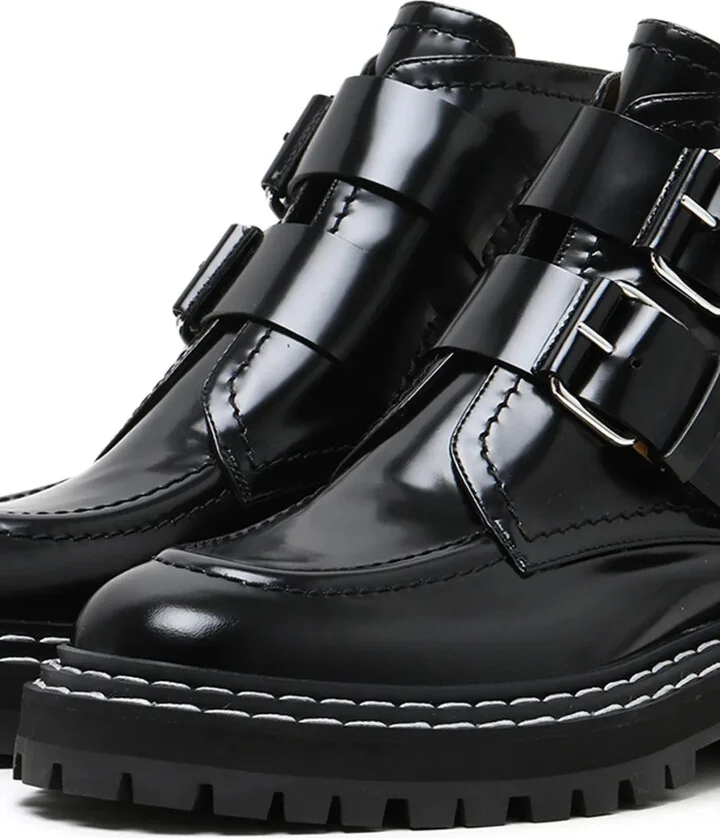 Buckle-Fastening Lug Sole Boots - Image 2