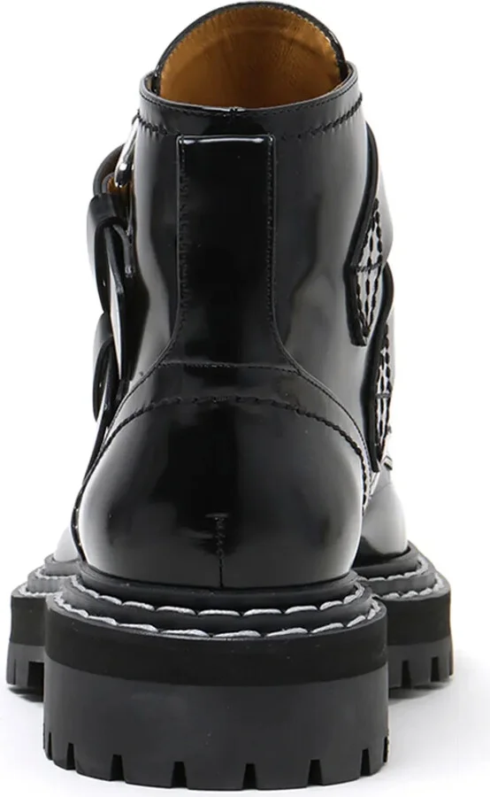 Buckle-Fastening Lug Sole Boots - Image 4