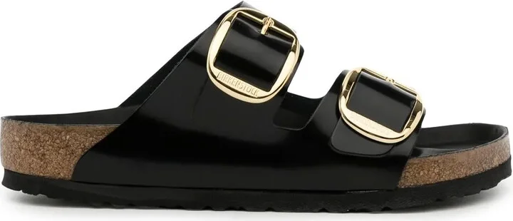 Buckle-Fastening Open-Toe Sandals