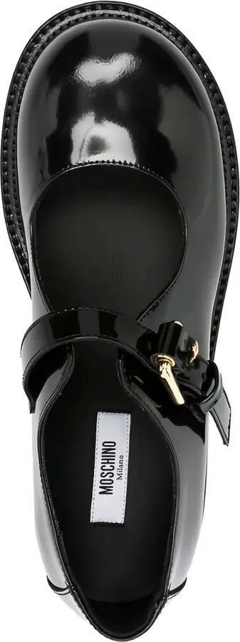 Buckle-Fastening Patent-Leather Pumps - Image 3