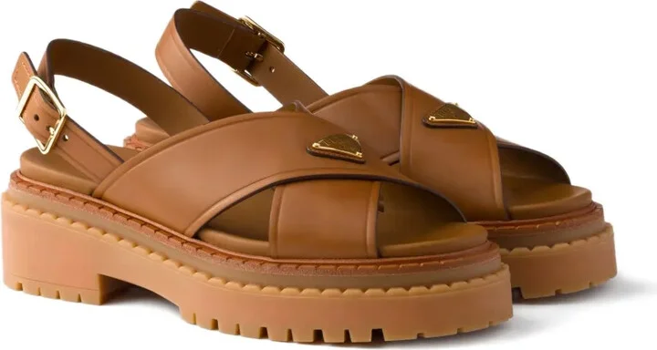 Buckle-Fastening Platform Sandals - Image 2