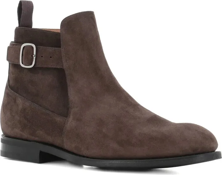 Buckle-Fastening Suede Boots - Image 2
