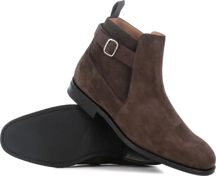 Buckle-Fastening Suede Boots - Image 5