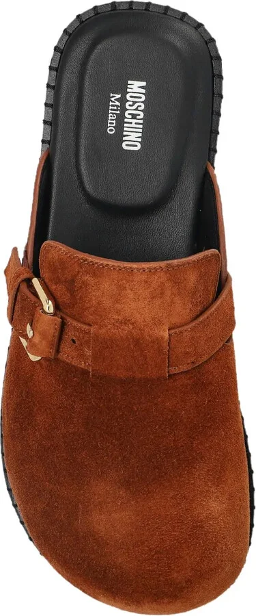 Buckle-Fastening Suede Pumps - Image 3