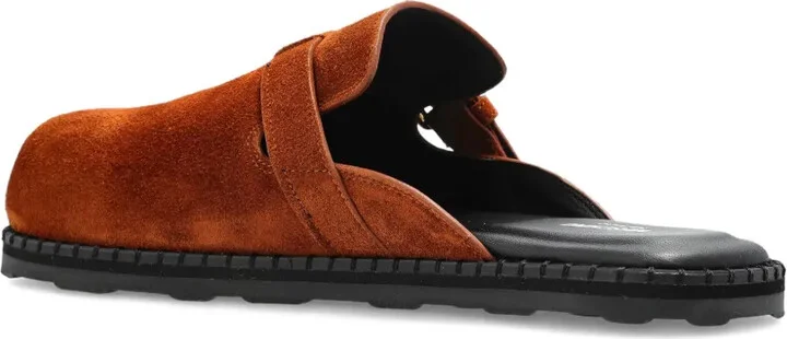 Buckle-Fastening Suede Pumps - Image 4