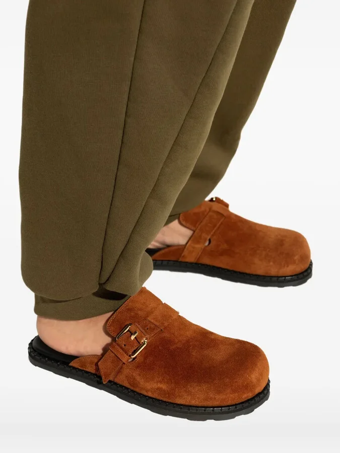 Buckle-Fastening Suede Pumps - Image 5