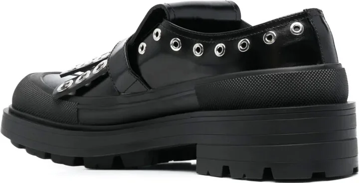 Buckle-Fastening Tassel Monk Shoes - Image 3
