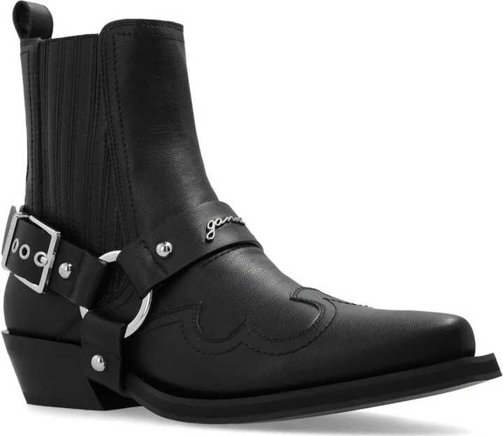 Buckle Fastening Western Chelsea Boots - Image 2