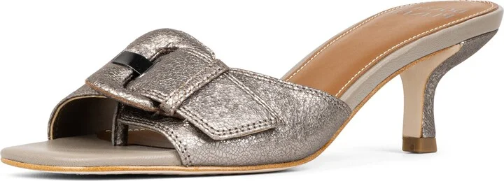 Buckle Kitten Heel Sandal - Image 8