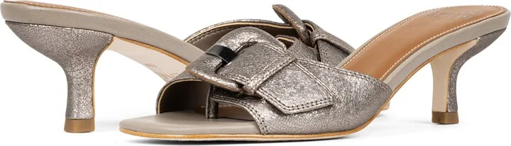 Buckle Kitten Heel Sandal - Image 9