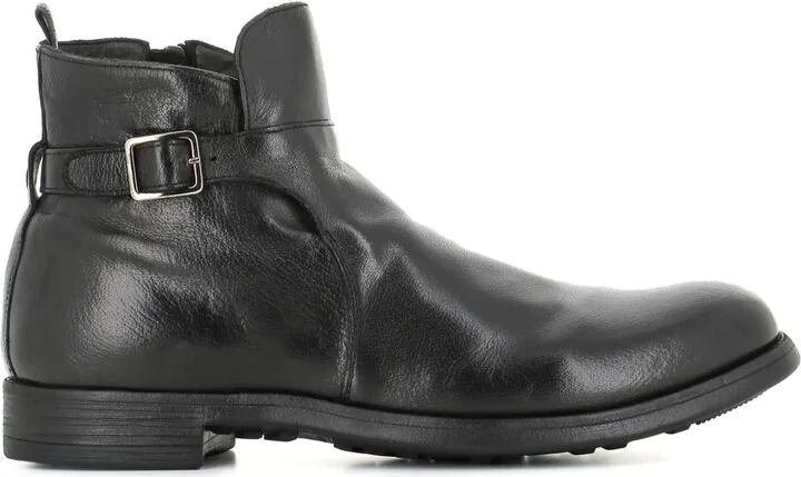 Buckle Leather Boots