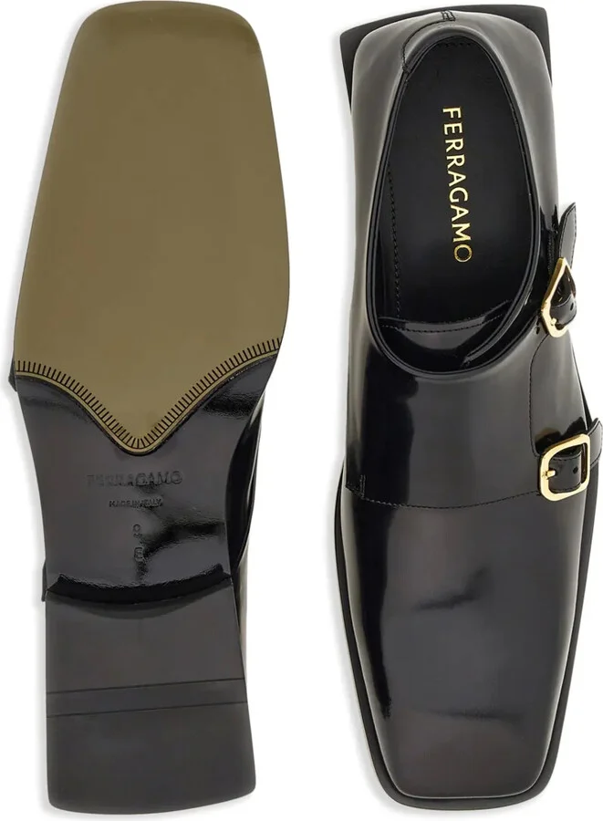 Buckle Leather Loafers - Image 5