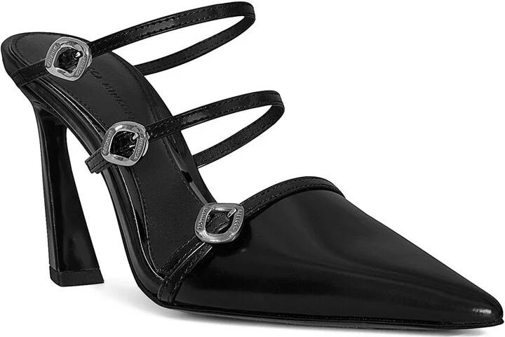 Buckle Leather Mule