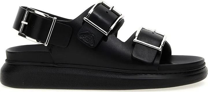 Buckle Leather Sandals