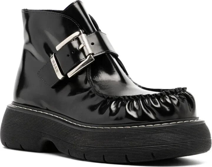 Buckle Platform Boots - Image 2