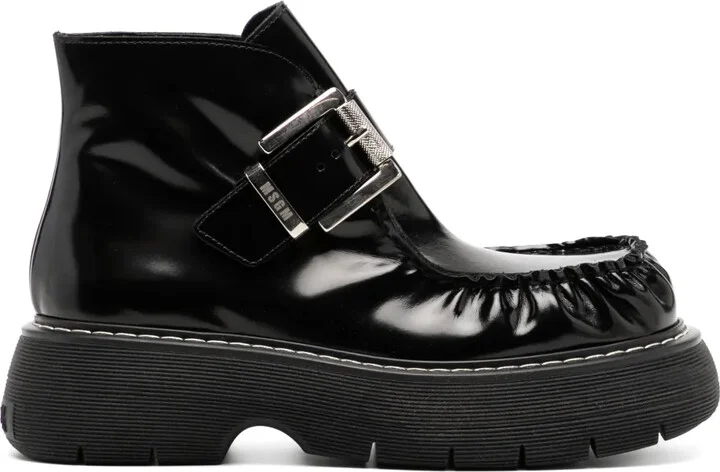 Buckle Platform Boots