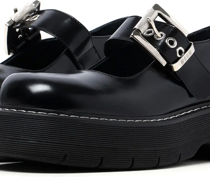 Buckle Platform Mary Jane Shoes - Image 2