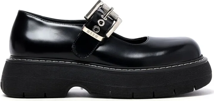 Buckle Platform Mary Jane Shoes