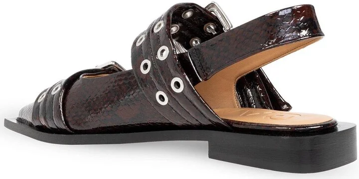 Buckle Pointed-toe Ballet Flats - Image 3