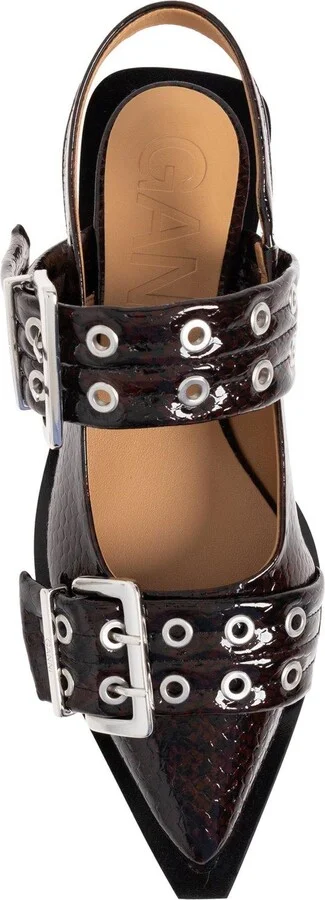 Buckle Pointed-toe Ballet Flats - Image 4