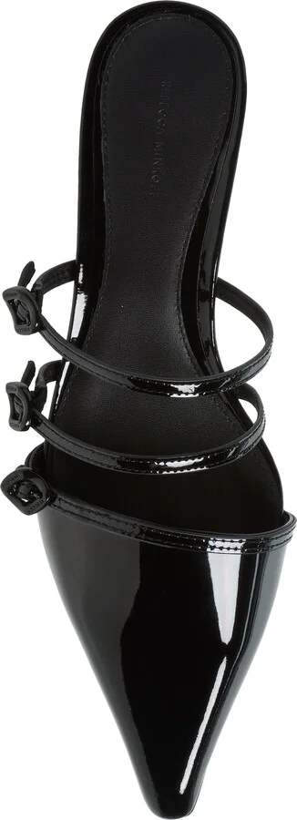 Buckle Pointed Toe Kitten Heel Mule - Image 5